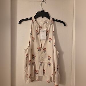 NWT A.L.C. Cream Floral Women's Top Sz 8